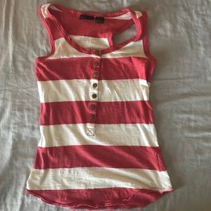 Nordstrom Press Clay & Off White Tank